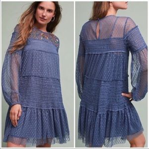 COPY - Anthropologie Maeve Lace Tiered Embroidered Dress